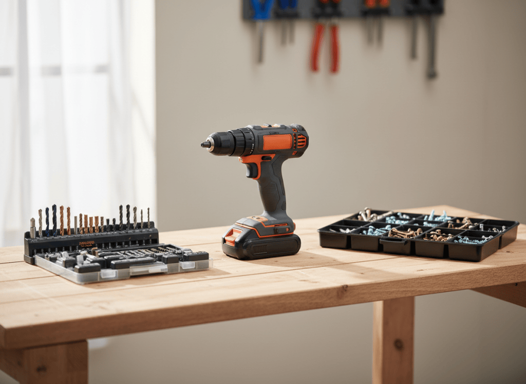 Taladro atornillador y accesorios de bricolaje