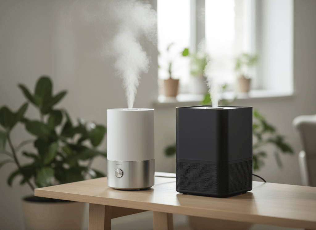 Dos tipos de humidificador doméstico
