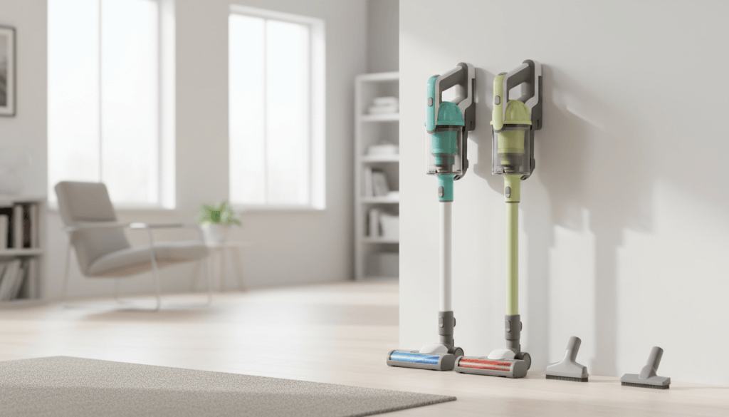 Aspiradoras escoba inalámbricas compactas con accesorios básicos